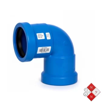 Codo 90 grados PVC C-900 para redes de agua a presión.