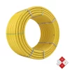 Tubería PE 80 amarilla de polietileno para conducción de gas natural.