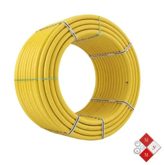Tubería PE 80 amarilla de polietileno para conducción de gas natural.