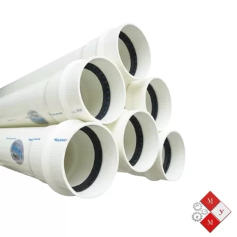 Tubería PVC Biaxial con unión mecánica para sistemas hidráulicos.