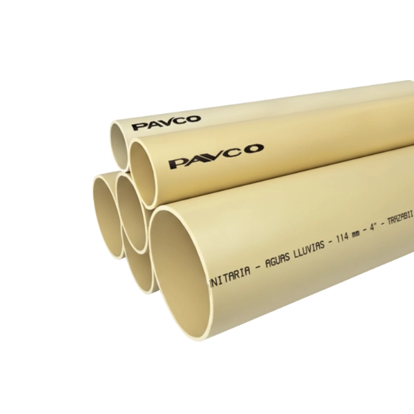 Tubería PVC Sanitaria para evacuación de aguas residuales en sistemas de desagüe