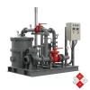 Equipo prefabricado de bombeo de aguas residuales para sistemas industriales.
