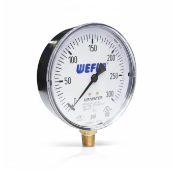 Manómetro Seco 0 – 300 PSI UL/FM para medición de presión en sistemas contra incendios RCI